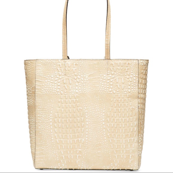 Calvin Klein NorthSouth Croc-Embossed Tote - Picture 2 of 3